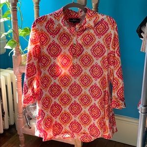 Liza Byrd long sleeved print tunic